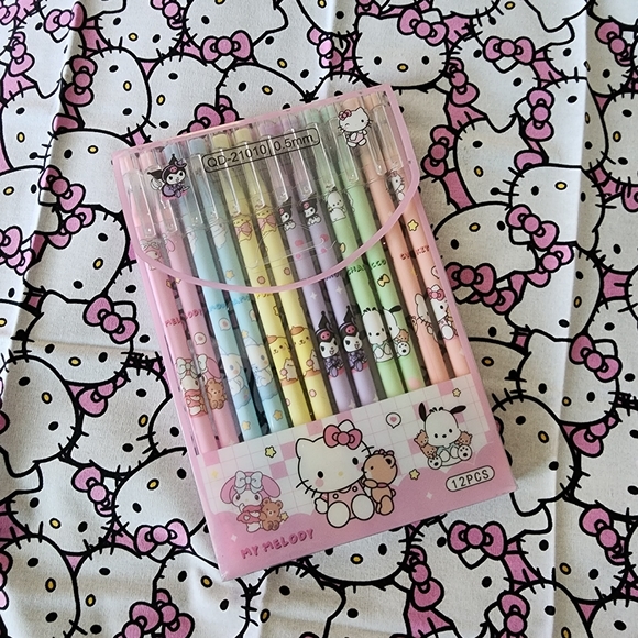 (7) set SANRIO ERASABLE PENS BLACK INK - Picture 8 of 8